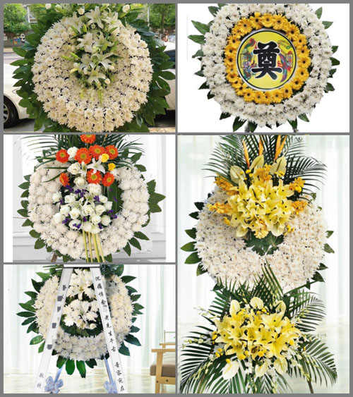 湖北孝感市安陆市洑水镇社庙村花圈速递